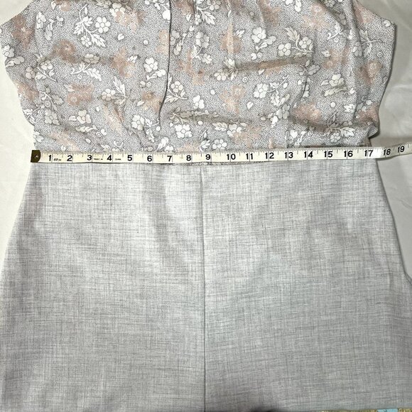 Rebecca Taylor Floral 100% Silk Sleeveless Dress High Neck Occasion Party Career - Picture 5 of 11